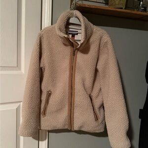 Patagonia Divided Sky Oatmeal Sherpa Fleece Jacket - Medium